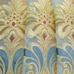 Cortinas Transparentes De Lujo Con Bordado Floral, Semi Voile, Hechas A Medida Para Dormitorio.