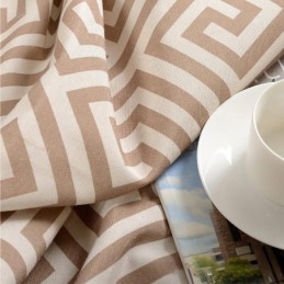 Cortina Nórdica Sencilla Hecha A Medida, Tela De Estudio Ecológica Con Estampado Único