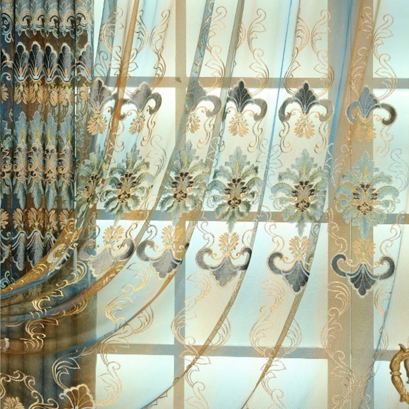 Cortina Transparente De Elegancia Europea, Hecha A Medida, Para Sala De Estar Y Dormitorio.