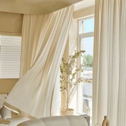 Cortinas De Tul Jacquard A...