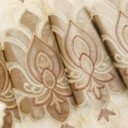 Cortina De Ventana Bordada Europea, Hecha A Medida, Exquisita Cortina Floral Transparente Para Sala De Estar, Villa O Recibidor.