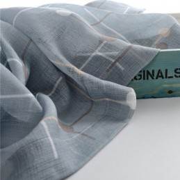 Cortinas Estampadas De Tul Semitransparentes Para Sala De Estar Y Dormitorio