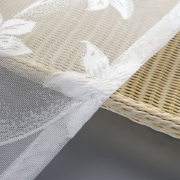 Cortinas De Tul Con Diseño Floral, Delicadas Cortinas Para Dormitorio Y Sala De Estar.