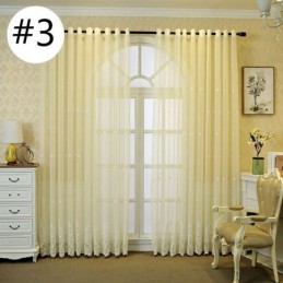 Cortina Transparente Transpirable Hecha A Medida, Cortina De Tul Decorativa Europea Para Sala De Estar