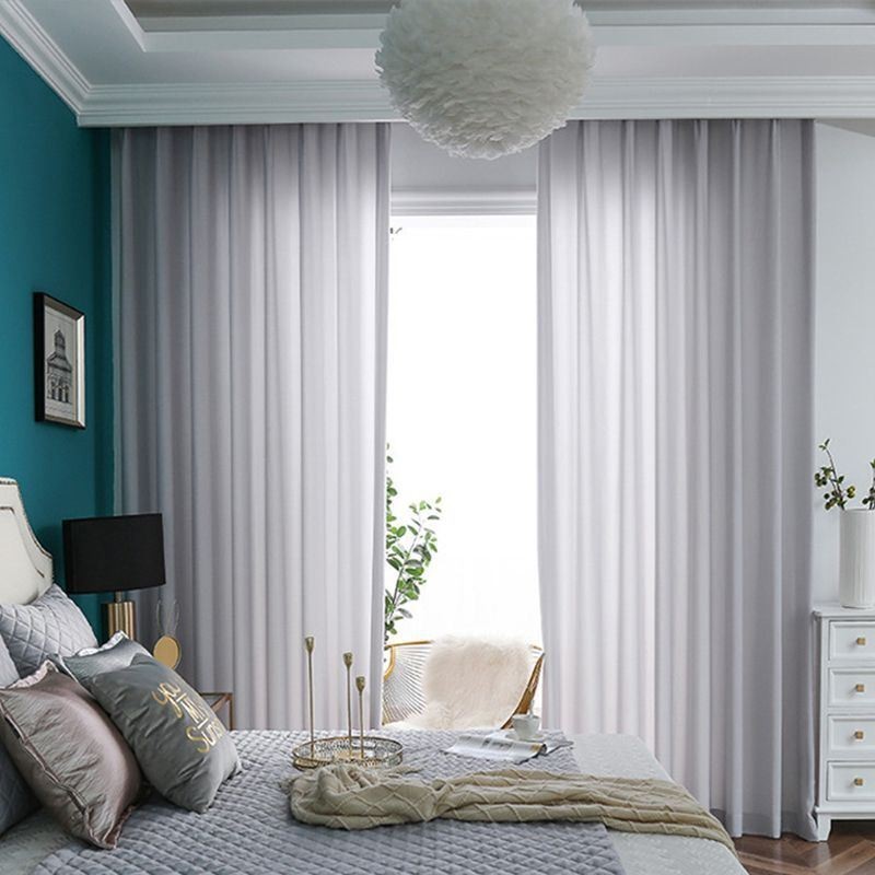 Cortinas De Tul Transparente De Lujo En Color Liso Para Sala De Estar Y Dormitorio
