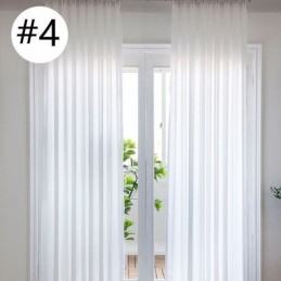 Cortinas De Tul Transparente De Lujo En Color Liso Para Sala De Estar Y Dormitorio