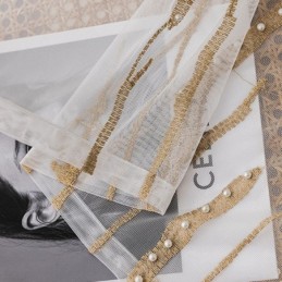 Cortina De Tul De Gasa Moderna, Hecha A Medida, Color Blanco Transparente Para Sala De Estar Y Dormitorio.