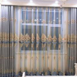 Cortinas Bordadas Europeas De Tul Para Ventana, Para Sala De Estar, Dormitorio Y Villa.