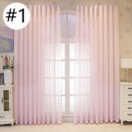 Cortina Transparente Bordada Decorativa Para Ventana, Hecha A Medida Para Sala De Estar
