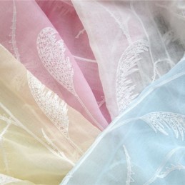 Cortinas Decorativas De Tul Bordado Para Ventana De Salón