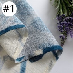 Cortina Con Estampado De Hojas, Hecha A Medida, De Tul Transparente Para Sala De Estar Y Dormitorio.