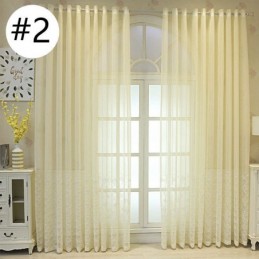 Cortina Transparente Decorativa Con Bordado De Escamas De Pescado Para Ventana, Hecha A Medida Para Sala De Estar.