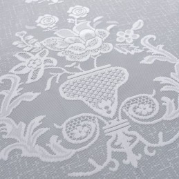 Cortina De Tul Floral Bordada, Hecha A Medida, De Lujo, De Gasa Transparente