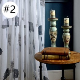 Elegante Cortina De Voile De Loto, Hecha A Medida, Panel De Persianas Para Sala De Estar Y Dormitorio.