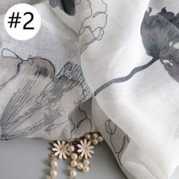 Elegante Cortina De Voile De Loto, Hecha A Medida, Panel De Persianas Para Sala De Estar Y Dormitorio.