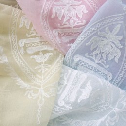 Cortina Europea Hecha A Medida, Cortina Transparente Bordada Para Ventana, Para Sala De Estar Y Dormitorio.