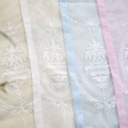 Cortina Europea Hecha A Medida, Cortina Transparente Bordada Para Ventana, Para Sala De Estar Y Dormitorio.