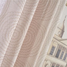 Cortinas Transparentes Con Estampado Circular Para Sala De Estar Y Dormitorio