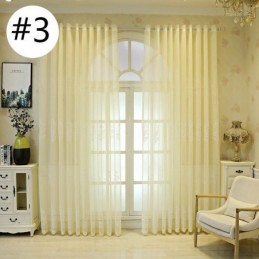 Cortina Transparente Bordada Con Estampado De Plantas Decorativas Para Ventana, Hecha A Medida Para Sala De Estar