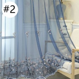 Cortinas Decorativas De Tul Bordado Para Ventana De Salón