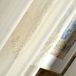 Cortinas De Tul Con Bordado De Flores, Mosquiteras Transparentes Para Sala De Estar Y Dormitorio
