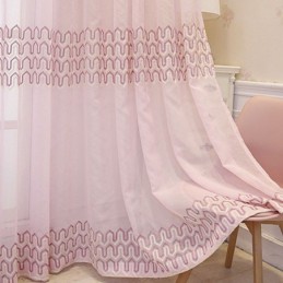 Cortina Bordada De Lujo Para Sala De Estar Y Comedor, Hecha A Medida.