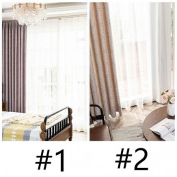 Cortina Moderna Hecha A Medida, Cortina Opaca De Jacquard Para Sala De Estar