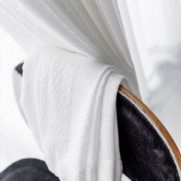 Cortinas Blancas Transparentes Con Paneles Plisados Y Arrugados Para Ventanas