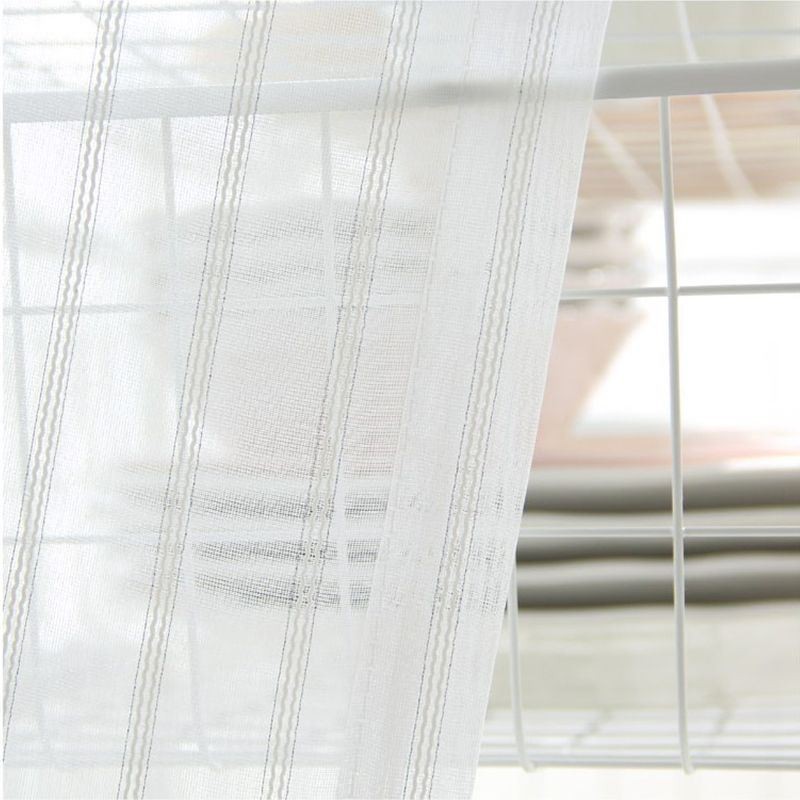 Cortinas Modernas De Gasa Transparente Bordadas, Cortina De Tul Nórdico, Cortina Hecha A Medida Para Sala De Estar
