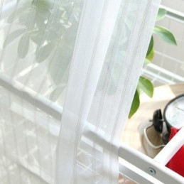 Cortinas Modernas De Gasa Transparente Bordadas, Cortina De Tul Nórdico, Cortina Hecha A Medida Para Sala De Estar