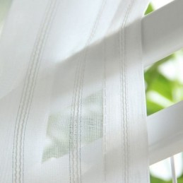 Cortinas Modernas De Gasa Transparente Bordadas, Cortina De Tul Nórdico, Cortina Hecha A Medida Para Sala De Estar