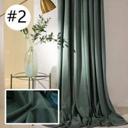 Cortina Opaca De Franela Sólida De Estilo Nórdico Para Hotel, Hecha A Medida.