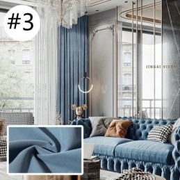 Cortina Opaca De Franela Sólida De Estilo Nórdico Para Hotel, Hecha A Medida.