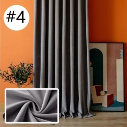 Cortina Opaca De Franela Sólida De Estilo Nórdico Para Hotel, Hecha A Medida.