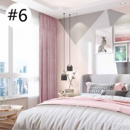 Cortina Opaca De Franela Sólida De Estilo Nórdico Para Hotel, Hecha A Medida.