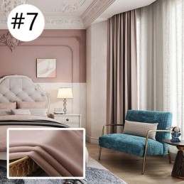 Cortina Opaca De Franela Sólida De Estilo Nórdico Para Hotel, Hecha A Medida.
