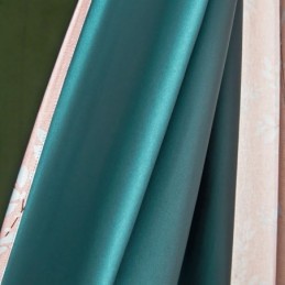 Cortina Opaca Hecha A Medida, Estilo Americano, Con Estampado De Plantas.