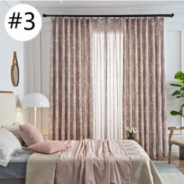 Cortina Hecha A Medida Cortina Estilo Americano Con Estampado De Plantas Semi Blackout