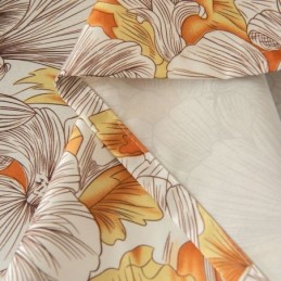 Cortina Semiopaca Hecha A Medida, Estilo Americano, Con Estampado De Plantas.