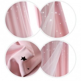 Cortina Opaca Fresh Max Hecha A Medida, Diseño De Estrella Hueca Con Transparencias Para Habitación Infantil