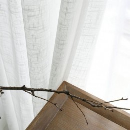 Cortina Transparente Blanca Hecha A Medida, Color Liso, Combina Con Todo, Voile Para Sala De Estar Y Dormitorio