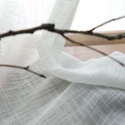 Cortina Transparente Blanca Hecha A Medida, Color Liso, Combina Con Todo, Voile Para Sala De Estar Y Dormitorio