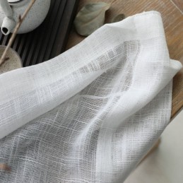 Cortina Transparente Blanca Hecha A Medida, Color Liso, Combina Con Todo, Voile Para Sala De Estar Y Dormitorio