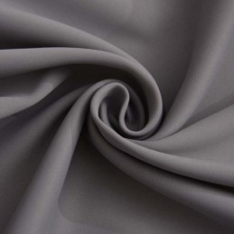 Cortina Opaca Gris Moderna, Hecha A Medida, De Color Liso, Imitación Seda, Para Sala De Estar Y Dormitorio.