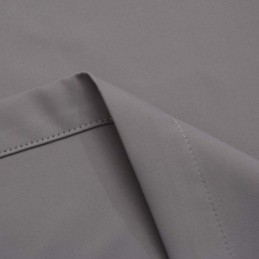 Cortina Opaca Gris Moderna, Hecha A Medida, De Color Liso, Imitación Seda, Para Sala De Estar Y Dormitorio.