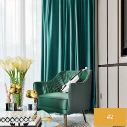 Cortinas Personalizadas De Terciopelo Holandés Semi Opacas De Estilo Japonés