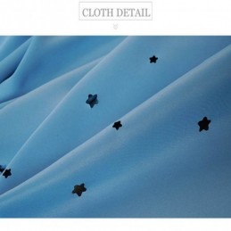 Cortinas Románticas Con Estrellas, Opacas Y Transparentes Para Sala De Estar Y Dormitorio.