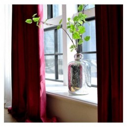 Cortina De Terciopelo Para Ventana Grande Hecha A Medida, Panel De Cortina Hecho A Medida, Varios Colores A Elegir