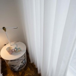 Cortina Transparente Blanca Transpirable, Hecha A Medida, Moderna Y Sencilla, Para Sala De Estar, Dormitorio Y Estudio.
