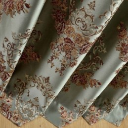 Cortina Opaca Clásica Max Hecha A Medida Con Imitación De Relieve Jacquard Para Dormitorio